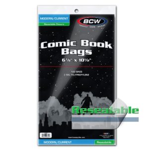Comic Book Bag Resealable