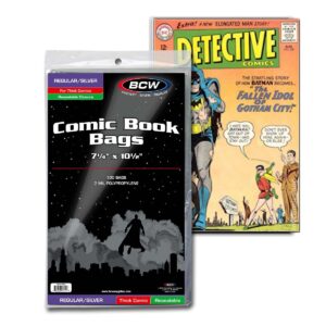 Comic Book Bag Silver Regular