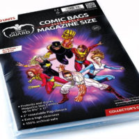 Comic book bag magazine resealable