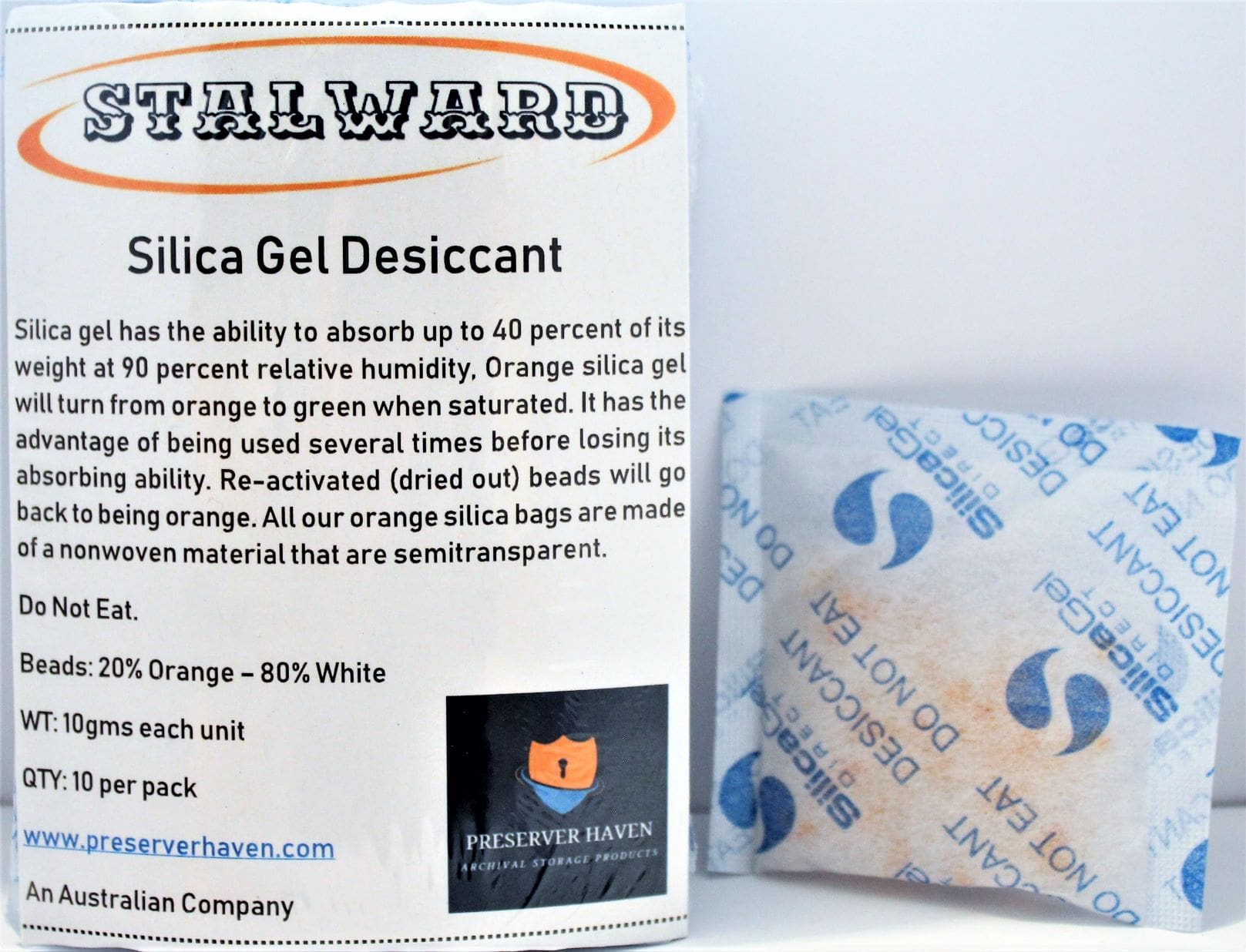 Stalward Gel Desiccant 10 pack pair