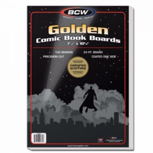 BCW golden backing boards