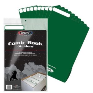 Comic book dividers Green