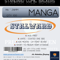 Stalward Standard Comic Backing Boards Manga