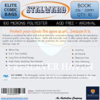 Stalward Elite Polyester Comic Bags – Book