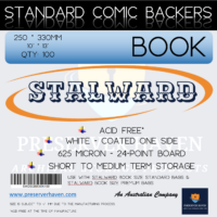 Stalward Standard Comic Backing Boards Book