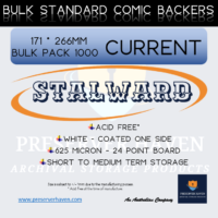 Stalward Comic Book Backing Boards Bulk 1000 Current
