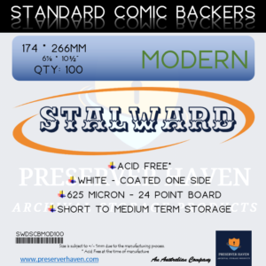 Stalward Standard Comic Book Backing Boards Modern