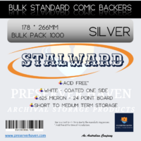 Stalward Standard Comic Backing Boards Bulk Pack Silver 1000