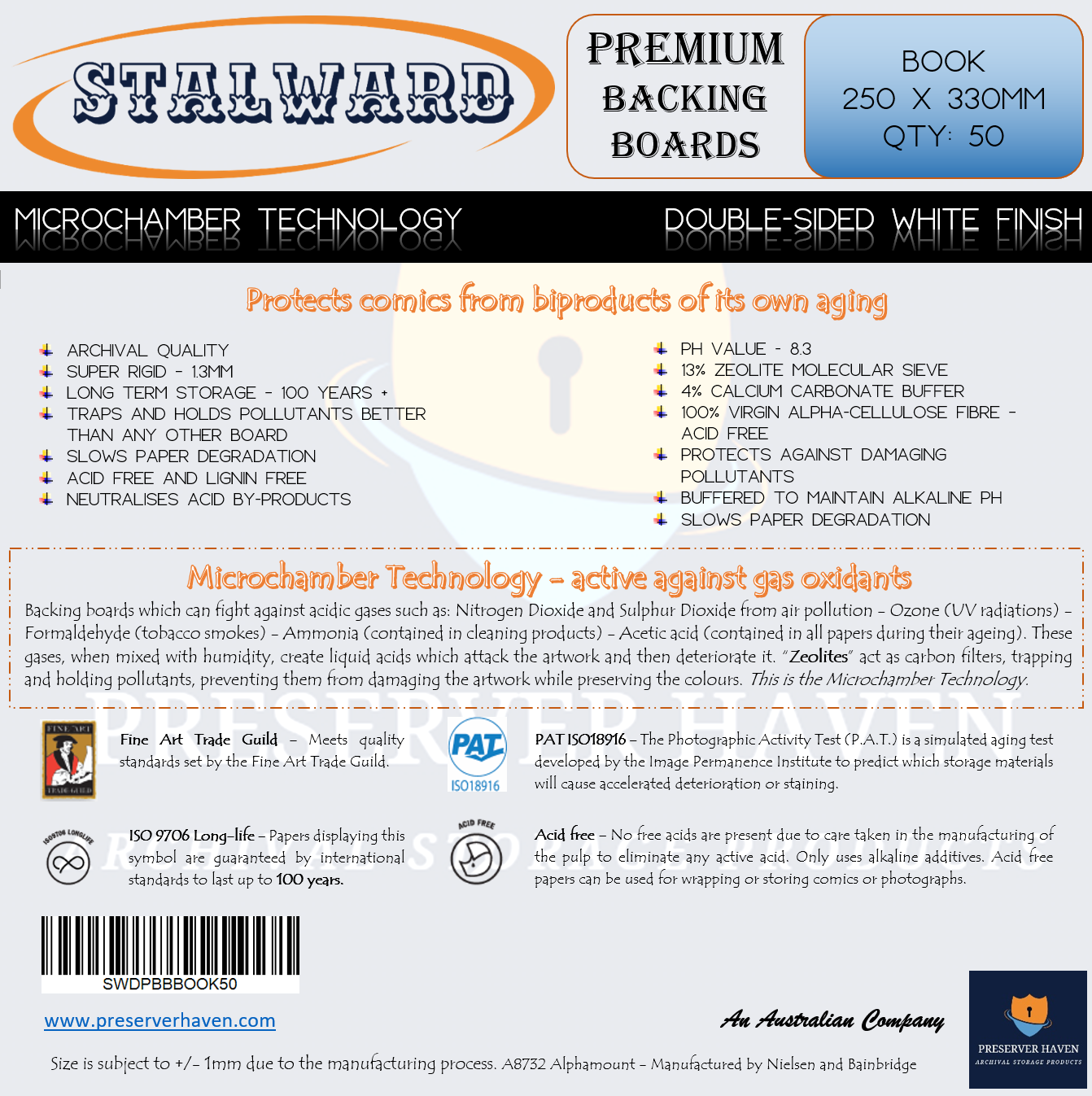 Stalward Premium Comic Backing Boards – Book 50