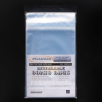 Stalward polypropylene graded size resealable standard comic bags