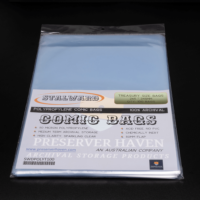 Stalward polypropylene treasury size standard comic bags
