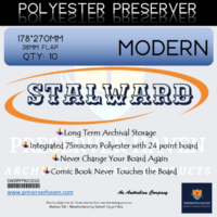 Stalward Premium Polyester Preserver Modern. Pack of 10.