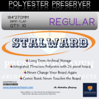 Stalward Premium Polyester Preserver Regular. Pack of 10.