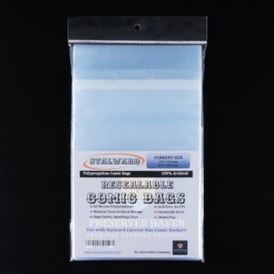 Stalward polypropylene resealable current size standard comic bags