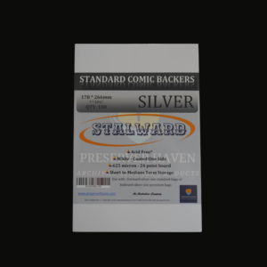 Standard Comic Book Backers - Silver slider