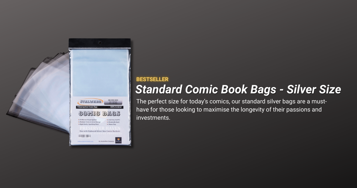 BEST SELLER - STANDARD COMIC BAGS SILVER